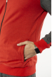 Спортивный костюм с лампасами 157P020 серо-красный
