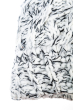 Шапка женская крупная вязка 257V001-2 бело-черный