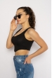 Стильный женский топ 629F002 черный