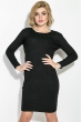 Платье-резинка однотонное 593K004 черный
