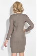 Платье-резинка однотонное 593K004 бежево-серый