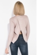 Свитер женский с разрезом на спине 133V001 светло-бежевый