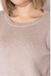 Свитер женский с разрезом на спине 133V001 светло-бежевый