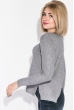 Свитер женский с разрезом на спине 133V001 серый