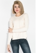 Свитер женский с разрезом на спине 133V001 молочный