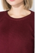 Свитер женский с разрезом на спине 133V001 марсала
