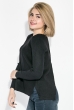 Свитер женский с разрезом на спине 133V001 черный