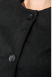 Пальто женское нашивки цветочных веток, рукав три четверти 69PD970 черный