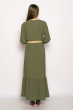 Легкое однотонное платье  640F001-1 хаки