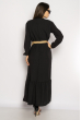 Легкое однотонное платье  640F001-1 черный
