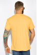 Хлопковая мужская футболка 134P016 желтый