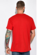Хлопковая мужская футболка 134P016 красный