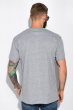 Хлопковая мужская футболка 134P016 светло-серый