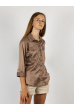 Рубашка женская 257P039 коричневый