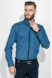 Рубашка мужская потайная застежка 50PD6178 сине-голубой