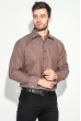 Рубашка мужская принтованная 50PD37162-19 шоколадный