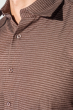 Рубашка мужская принтованная 50PD37162-19 шоколадный