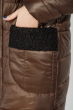 Куртка женская теплая с высоким воротником 76PD1110 коричневый