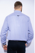 Рубашка в мелкую полоску 199P0713-1 голубо-белый