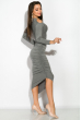 Платье 110P027-1 серый
