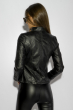 Кожаная женская куртка 170P208 черный