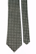 Галстук мужской в мелкий квадрат, блестящий 50PA0006-3 черный-серебро