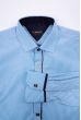 Рубашка 120PAR283 junior голубой / белый