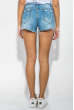 Шорты женские джинс рваные с карманами 994K001 светло-синий