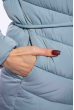 Женская куртка с хомутом 120PSKL9082 сизый
