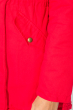 Парка женская с мехом и завязками на талии 368F002 красный