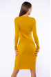 Платье с круглым вырзом 32P381-9 горчичный