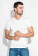 Футболка мужская c V-образным вырезом 201F012 белый