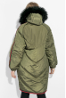 Пальто женское зимнее, стильный крой 69P01057 фисташковый