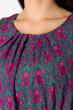 Платье женское с атласным поясом 964K037 малиново-зеленый