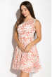 Платье женское с цветочным принтом 964K040 чайная роза