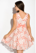 Платье женское с цветочным принтом 964K040 чайная роза