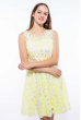 Платье женское с цветочным принтом 964K040 лайм