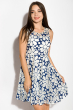 Платье женское с цветочным принтом 964K040 синий