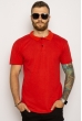 Однотонное мужское поло 627F022 красный Однотонное мужское поло 627F022 красный