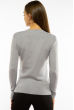Пуловер женский с V-образным вырезом 618F401 стальной