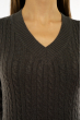 Пуловер женский с V-образным вырезом 618F401 грифельный