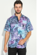 Рубашка мужская со стилизированным принтом 50P2339 фиолетовый