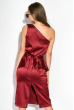 Платье женское, вечернее, шелковое  64PD357 бордовый