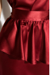 Платье женское, вечернее, шелковое  64PD357 бордовый