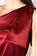 Платье женское, вечернее, шелковое  64PD357 бордовый
