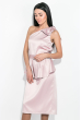 Платье женское, вечернее, шелковое  64PD357 розовый