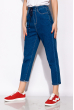 Женские джинсы на резинке с завязками 120PGU025 светло-синий