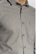 Рубашка с длинными рукавами 201P018 светло-серый