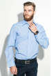 Рубашка мужская с крупным карманом 50PD0033 синий / полоска