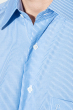 Рубашка мужская с крупным карманом 50PD0033 синий / полоска